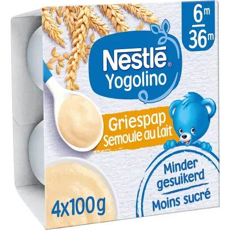 Nestle Yogolino Baby Dessert Milchgries 6+ Monate Becher 4x100g