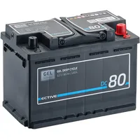 Ective DC 80 Gel Deep Cycle 80Ah Versorgungsbatterie 17,5