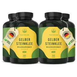 Gelber Steinklee - 1440 Kapseln Vegan - TRUE NATURE 4x360 St