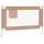 vidaXL Kleinkind-Bettschutzgitter Taupe 100x25 cm Stoff