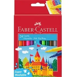 FABER-CASTELL Filzstifte farbsortiert, 24 St.