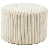 SalesFever Sitzhocker Ø55 cm Cord 55 x 38 x 55 cm Beige
