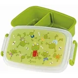 Sigikid 25326 Mini Brotdose Frosch, klein, Trennwand innen