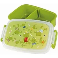 Sigikid 25326 Mini Brotdose Frosch, klein, Trennwand innen