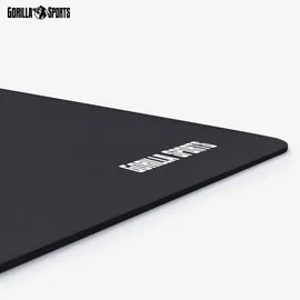 Gorilla Sports GORILLA SPORTS® Yogamatte - 190x100x1,5 cm, mit Tragegurt, - Rutschfest, Schwarz - Gymnastikmatte, Fitnessmatte, Sportmatte, Trainingsmatte, Übun... - Schwarz