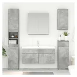 vidaXL Waschbeckenunterschrank 1 Tür 38,5 x 46 x 100 cm Grau