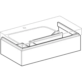 Geberit Xeno2 88x22x46,2cm, m La., m Abl, m/greige