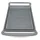HENDI Grillplatte 39 x 26 cm Aluminium schwarz