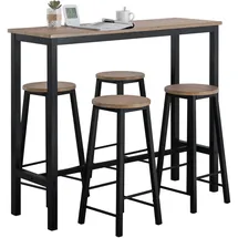 SoBuy Bartisch 120 x 40 x 100 cm Schwarz