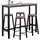 SoBuy Bartisch 120 x 40 x 100 cm Schwarz