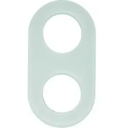 Berker 110209 Rahmen 2fach Serie Glas polarweiß