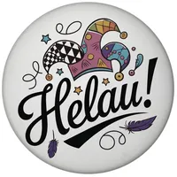 Speecheese Karneval Magnet mit Helau Narrenhut Lustiger Magnet ideal