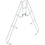 Günzburger MUNK zweiter Handlauf Aluminium-Überstieg stationär/fahrbar 60° 10 Stufen