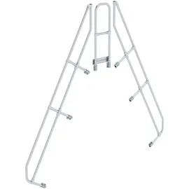 Günzburger MUNK zweiter Handlauf Aluminium-Überstieg stationär/fahrbar 60° 10 Stufen