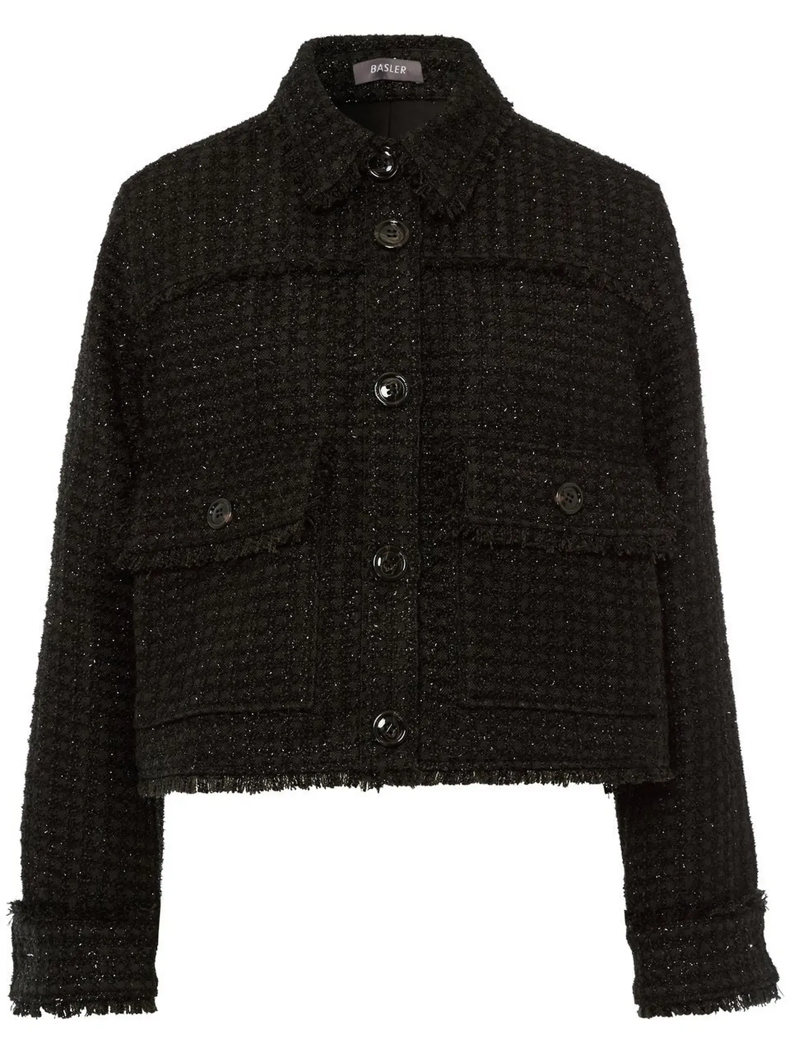 La veste en tweed  BASLER noir