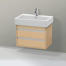 Duravit Waschtischunterschrank Ketho 65x44cm, Ei Nat, 2 Schubk., wandhängend