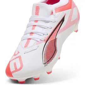 Puma Ultra 5 Match FG/AG Fußballschuhe Kinder 01 white/black/glowing red 33