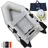 Nemaxx NEMAXX® Schlauchboot 230 cm für 2 Personen Angelboot Freizeitboot 300kg aufblasbarer Boden, Motor bis 5 PS inkl. 2 Paddel, Pumpe, Tasche & Reparat... & Hellgrau