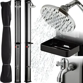 holz4home® Solardusche schwarz 40 l