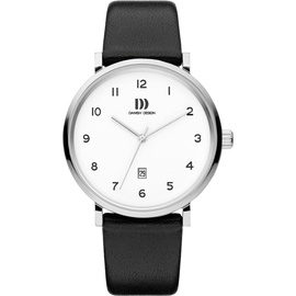 Danish Design Herren Analog Quarz Uhr mit Leder Armband IQ12Q1216