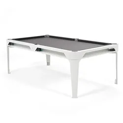 Cornilleau Billardtisch "Hyphen" Dekor Weiß, Senf, Dunkelgrau