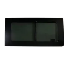 Omac Fenster für VW T5 2003-2015 Rechts Schiebetür L1 L2, (1 St), Haltbar, Langlebig schwarz