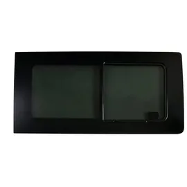 Omac Fenster für VW T5 2003-2015 Rechts Schiebetür L1 L2, (1 St), Haltbar, Langlebig schwarz