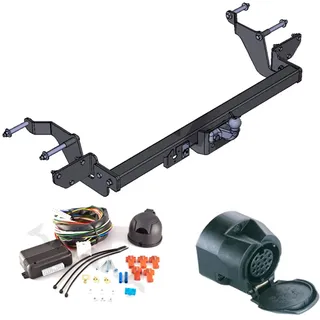 AHK Anhängerkupplung mit Elektrosatz 13 polig für Citroen Jumper / Peugot Boxer / Fiat Ducato 06- Fahrgestell/Pritsche Anhängevorrichtung Hängevorrichtung - starr, mit angeschraubtem Kugelkopf