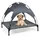 Costway Hundebett mit Baldachin 90 x 81 cm grau