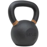 Strength Shop Kettlebell Gusseisen mit genormtem Griff, 1x 14 KG, Extrem Robust & Langlebig, Kugelhantel mit Gewichts-Farbmarkierung & Schwarzpulver-Beschichtung, ideal für Ganzkörpertraining