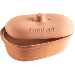 Brotkasten MÄSER "Ceramica", braun, B:24,5cm H:18cm L:37,5cm, Keramik, Lebensmittelaufbewahrungsbehälter, für frisches Brot und Gebäck