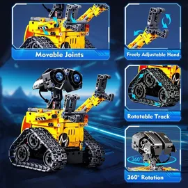 luxuskollektion CUBIMANA Technik Roboter 5-in-1 Fernsteuerung Bauspielzeug