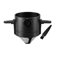 Gocoffun Pour Over Kaffeemaschine für 1–2 Tassen, wiederverwendbarer Kegel-Kaffeetropffilter,