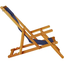 vidaXL Strandstuhl 2er Set Blau
