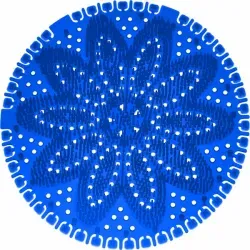 Arcora Duft Urinalsieb Mini, Ø 14 cm 1414US-TF , Duft: Tutti Frutti, Farbe: Blau
