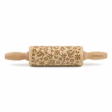 Folkroll Teigroller Flower beige|braun