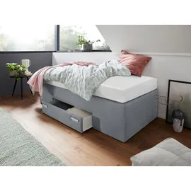 Westfalia Schlafkomfort Boxspringbett 90 x 200 cm Grau