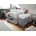 Westfalia Schlafkomfort Boxspringbett 90 x 200 cm Grau