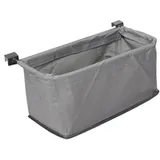 perfk Bollerwagen Faltbar Aufbewahrungstasche Wagon Cart Hecktasche,für Strandwagen Klappbar Universal Wagon Korb für Outdoor Camping Garten, GRAU