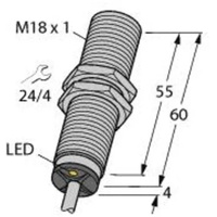 Turck Sensor bündig NPN, Wechsler BI5U-M18M-VN4X