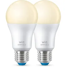 WIZ LED Energiespar Gl ̧hbirnen 2er Pack E27 x2,