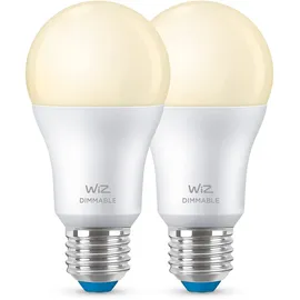 WIZ LED Energiespar Gl ̧hbirnen 2er Pack E27 x2,