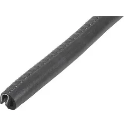 KANTENSCHUTZ-DICHTPROFIL 2000X7X10, FORM:F, PVC SCHWARZ, KOMP:EPDM