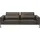 Musterring 3-Sitzer MUSTERRING "JustBPM100, 222 cm breit, aus hochwertigem Leder", espresso, B:222cm H:88cm T:107cm, 100% Leder, Sofas, wahlweise mit Nierenkissen und mot. Sitzauszug, Metallfuß in schwarz