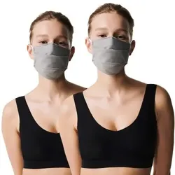 Chantelle 5P Reusable Community Face Mask Soft Grau Baumwolle One Size