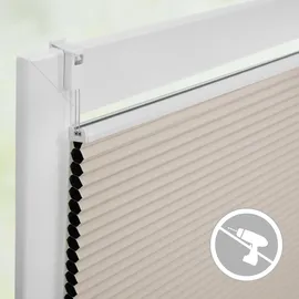 Lichtblick Thermo-Plissee Klemmfix 120 x 130 cm Creme