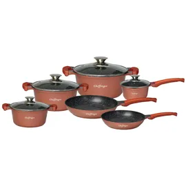 Platinum 10-Teilig Kochgeschirr-Set Topf Induktion Alu Guss Pfanne Topfset Kochtopfset