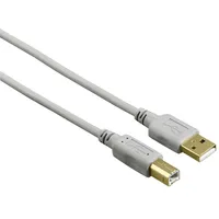 Hama USB-A auf USB-B 1,5 m Grau