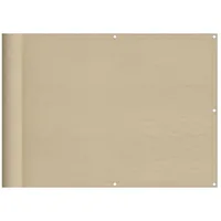 vidaXL Balkon-Sichtschutz Beige 75x800 cm 100 % Polyester-Oxford