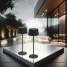 Lunartec LED-Akku-Tischleuchte Warmweiß 2 St.